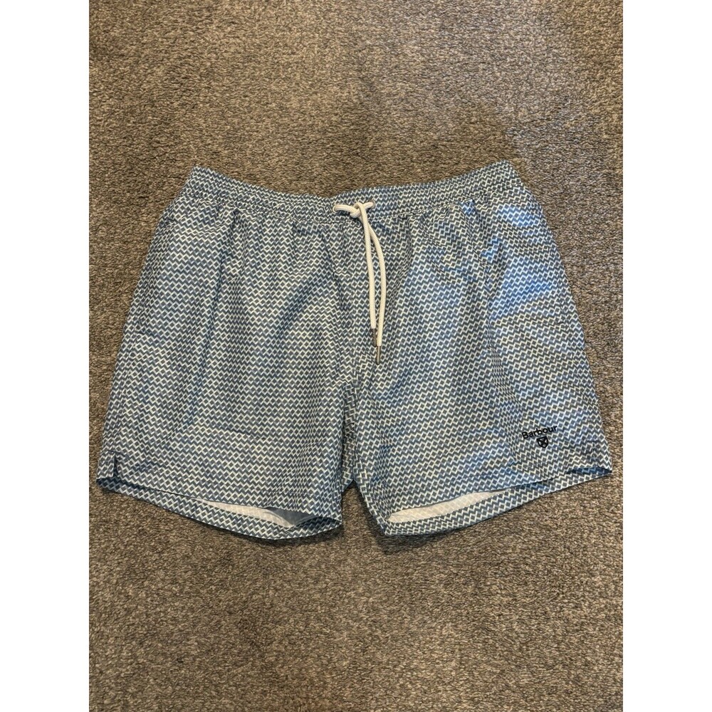 Barbour Mens Geo Swim Short XL Force Blue